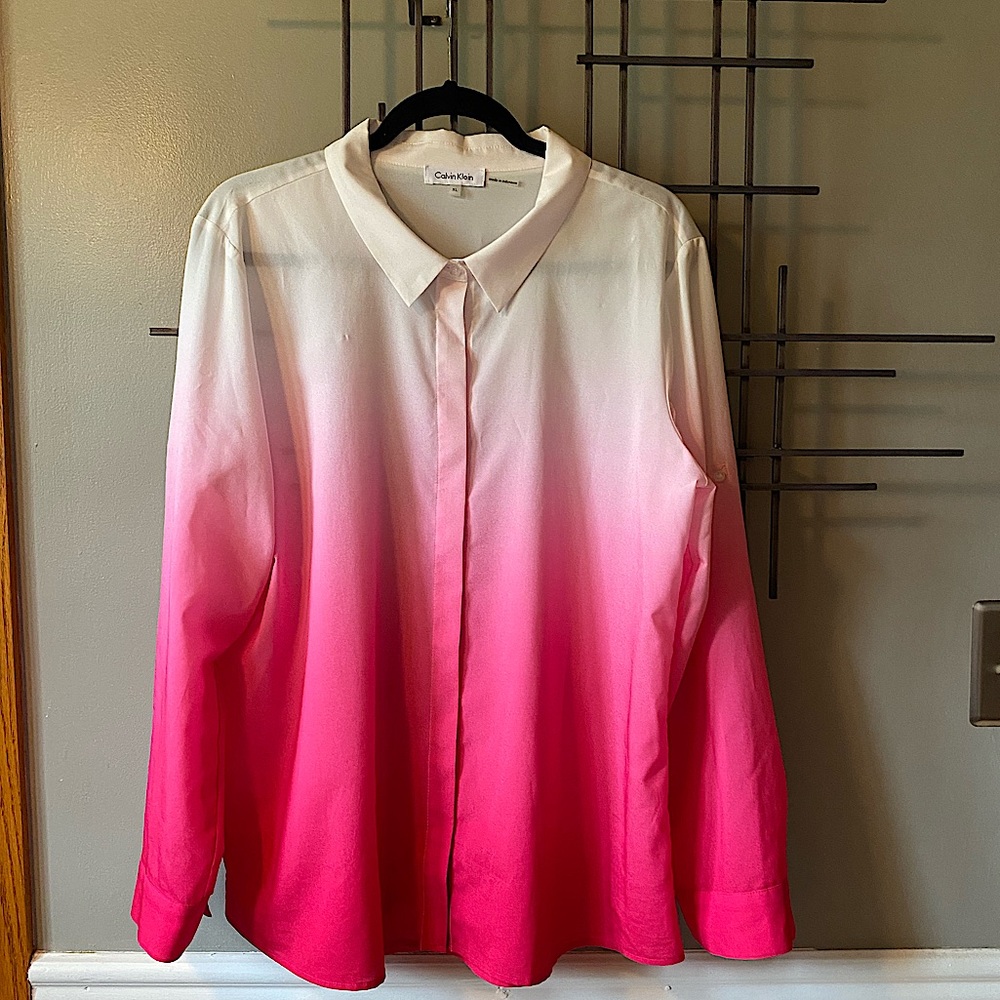 Calvin Klein ombre blouse